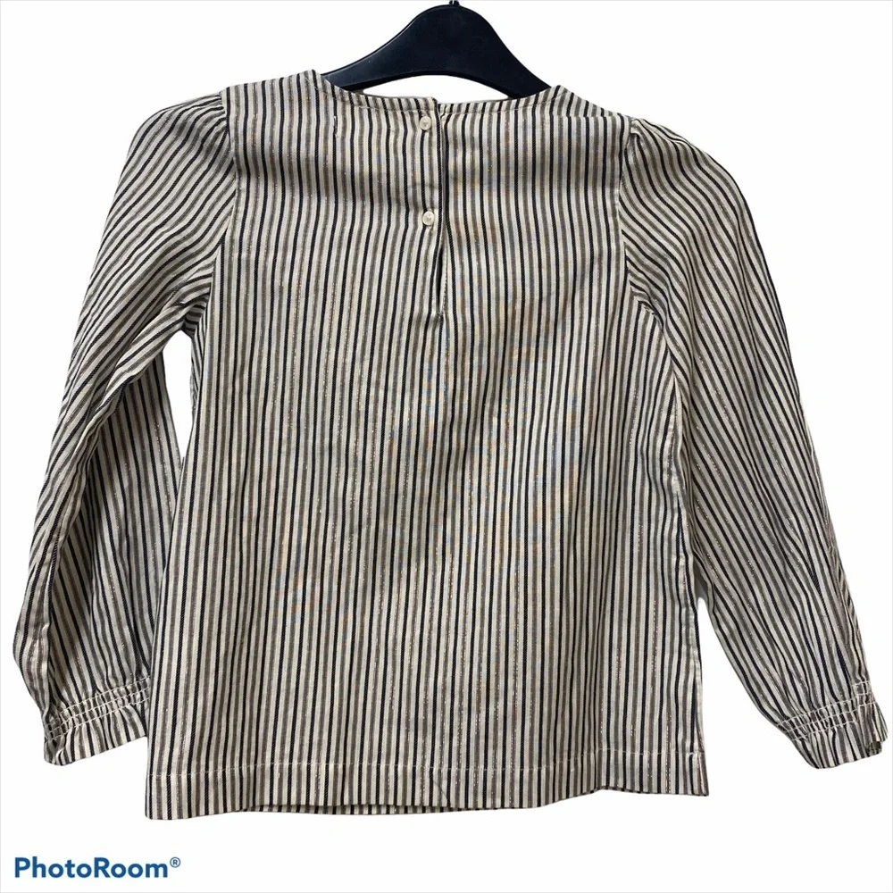 Cat & Jack Long Sleeve Shine Striped Top NWT - Picture 4 of 7